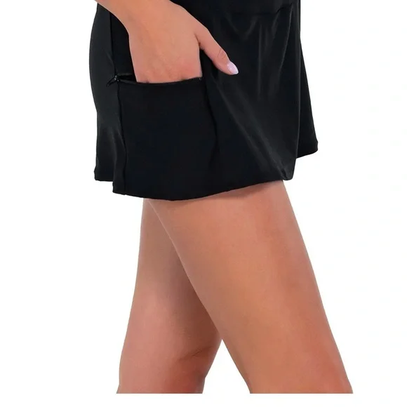 NWT Black Sunsets Sporty Swim Skirt Size Small - Picture 3 of 12